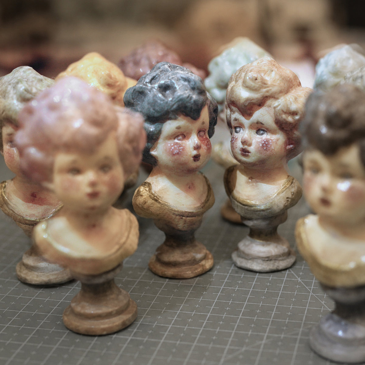 Miniature Doll Portrait Bust
