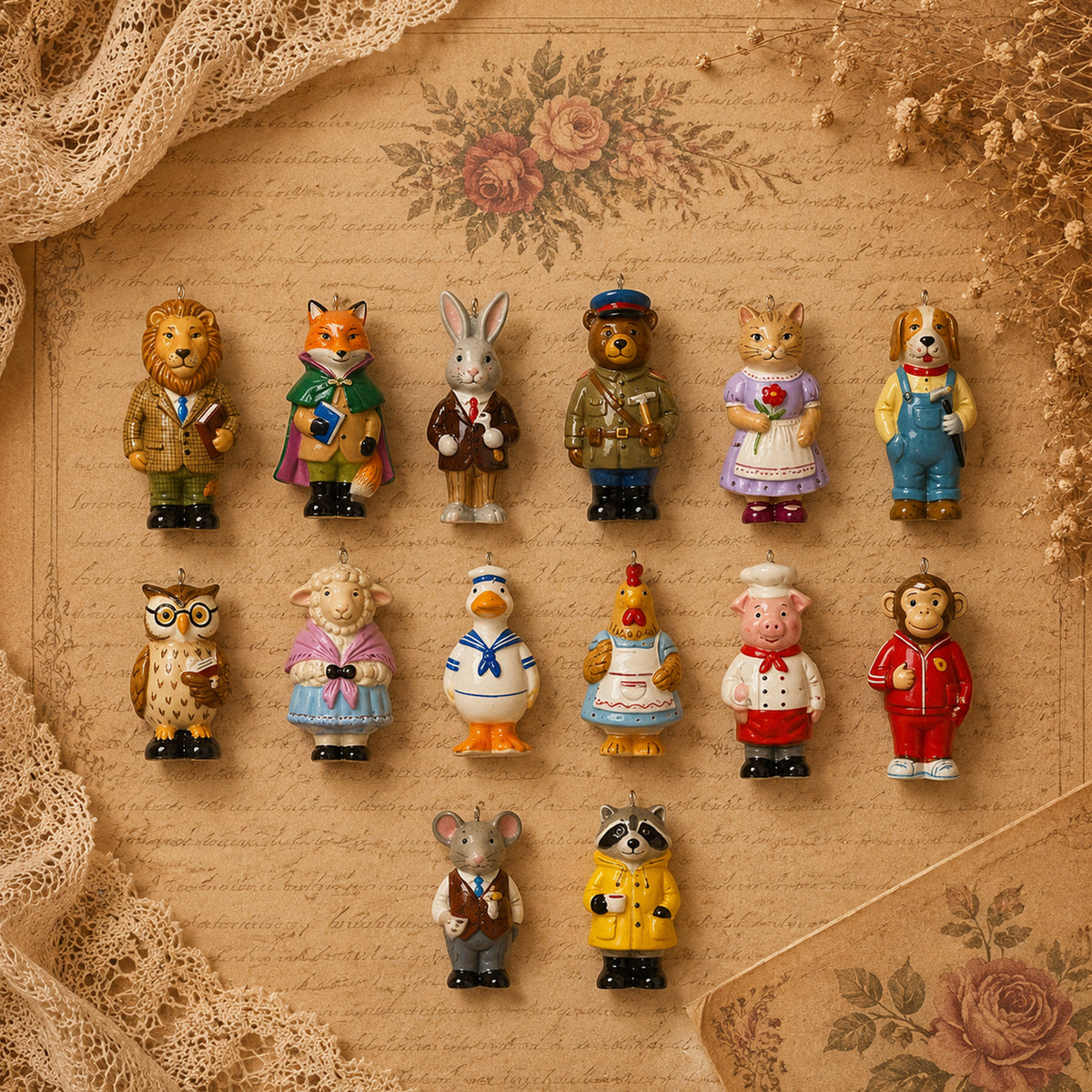 Animal Forest Charm Necklace
