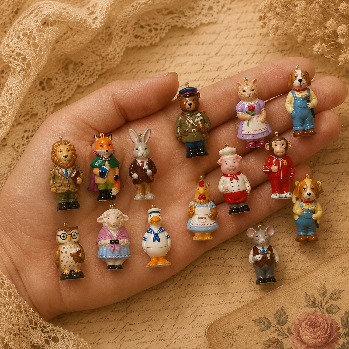 Animal Forest Charm Necklace