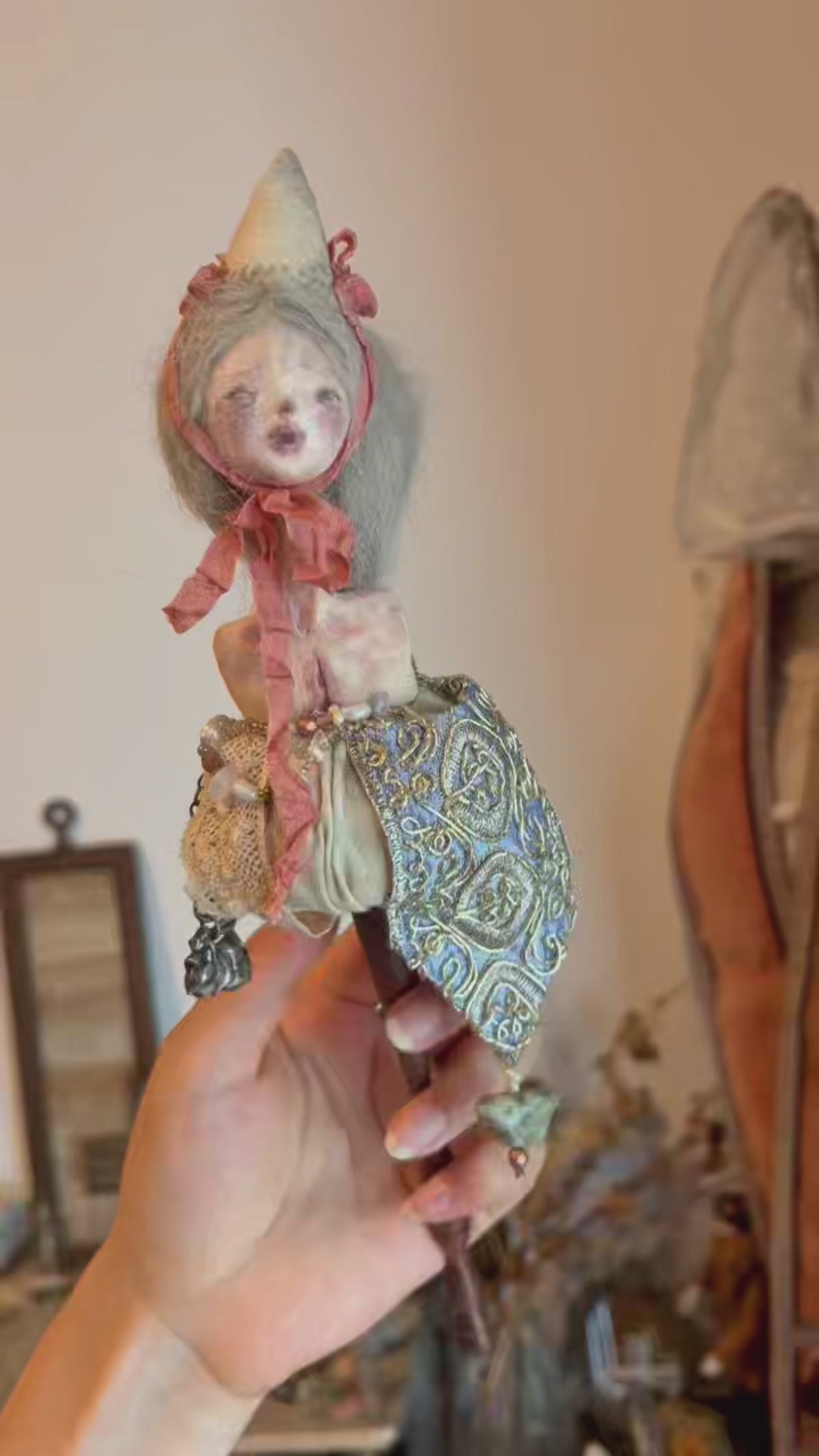 Doll Hand Bell Sculpture